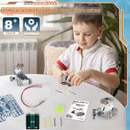 STEM - Kit de construcción de robot solar, 14 en 1, juguetes de construcción educativa para niños de 8 a 12 años, kits educativos de ciencia de dos modos personalizados, regalos de cumpleaños para niños y niñas de 8, 9, 10, 11, 12, 13 años