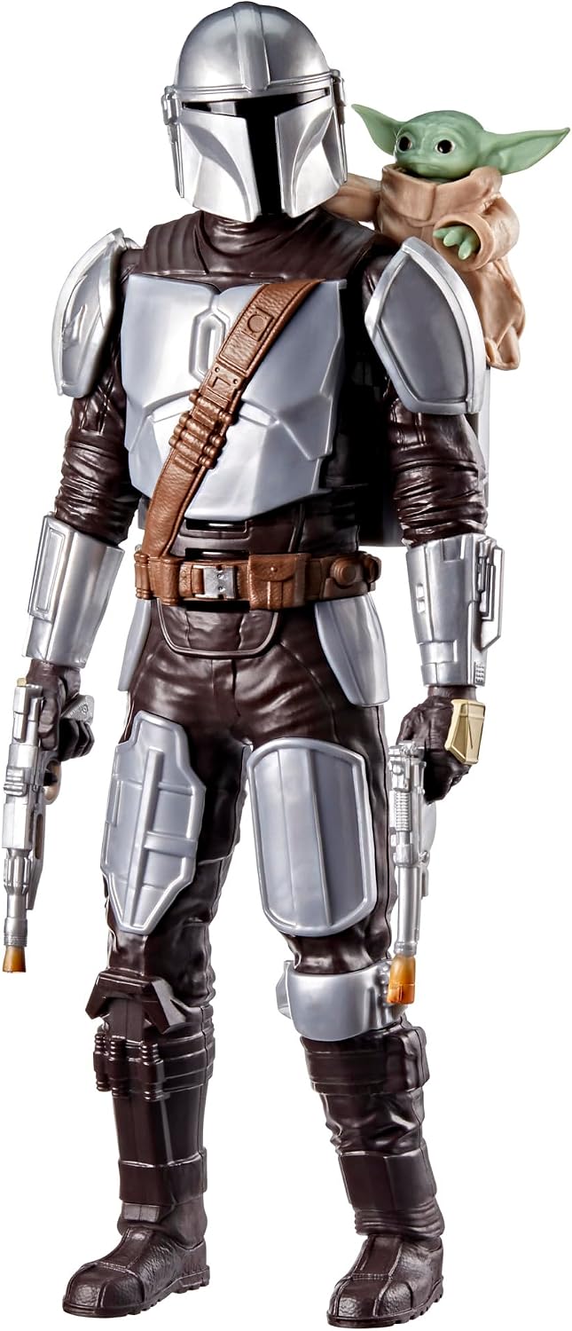 STAR WARS The Mandalorian & Grogu Bounty Blaster, figura de acción de 11 pulgadas con efectos de sonido, juguetes interactivos para niños y niñas a partir de 4 años