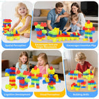 Bloques transparentes mega para niños pequeños de 1 a 3 bloques de