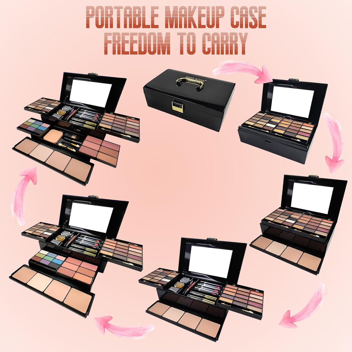 Joyeee Juego de regalo de maquillaje todo en uno, kit completo para...