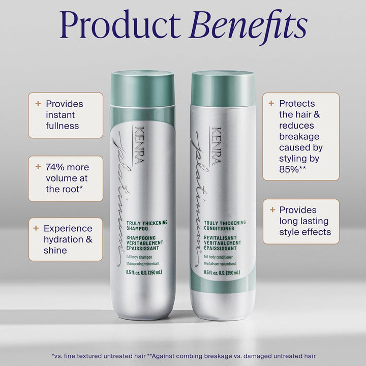 Kenra Platinum Truly Thickening Conditioner | Volumizing + Full Loo...