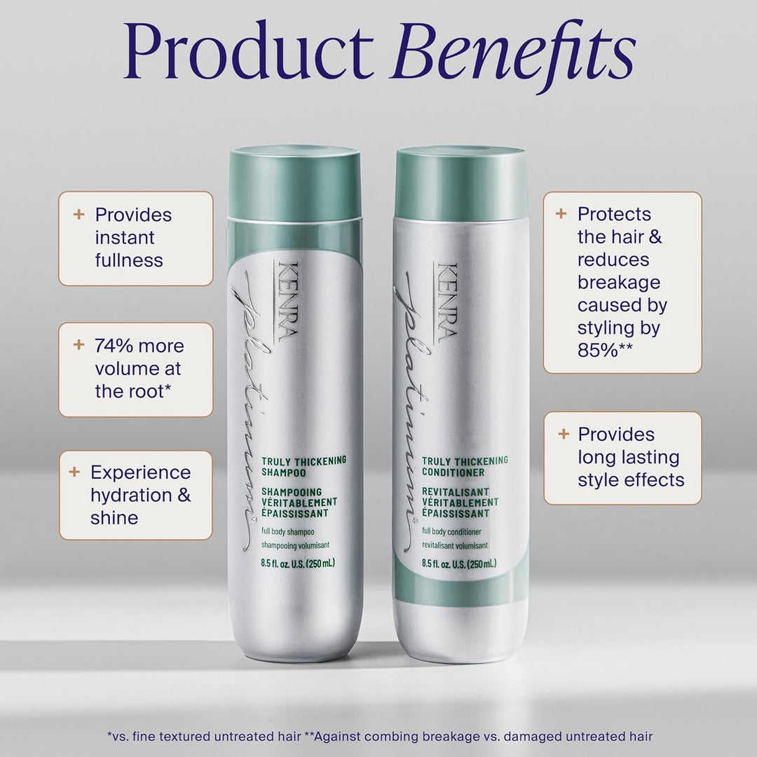 Kenra Platinum Truly Thickening Conditioner| Volumizador + Cabello...