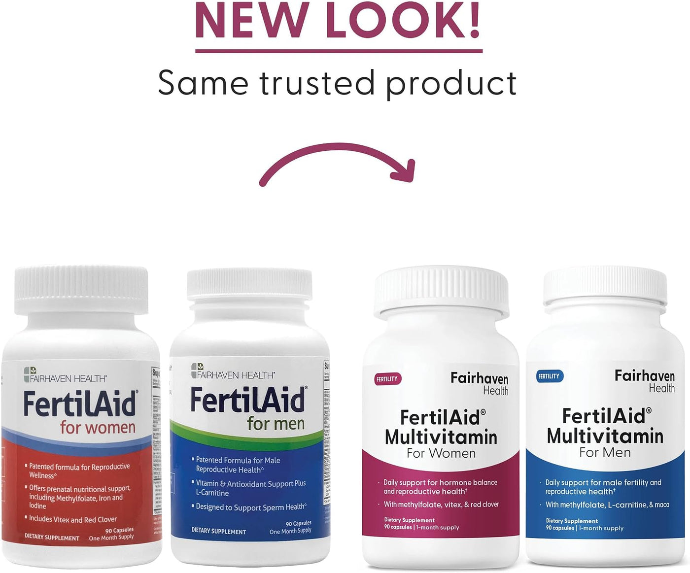 Fairhaven Health FertilAid - Suplementos de fertilidad combinados p...