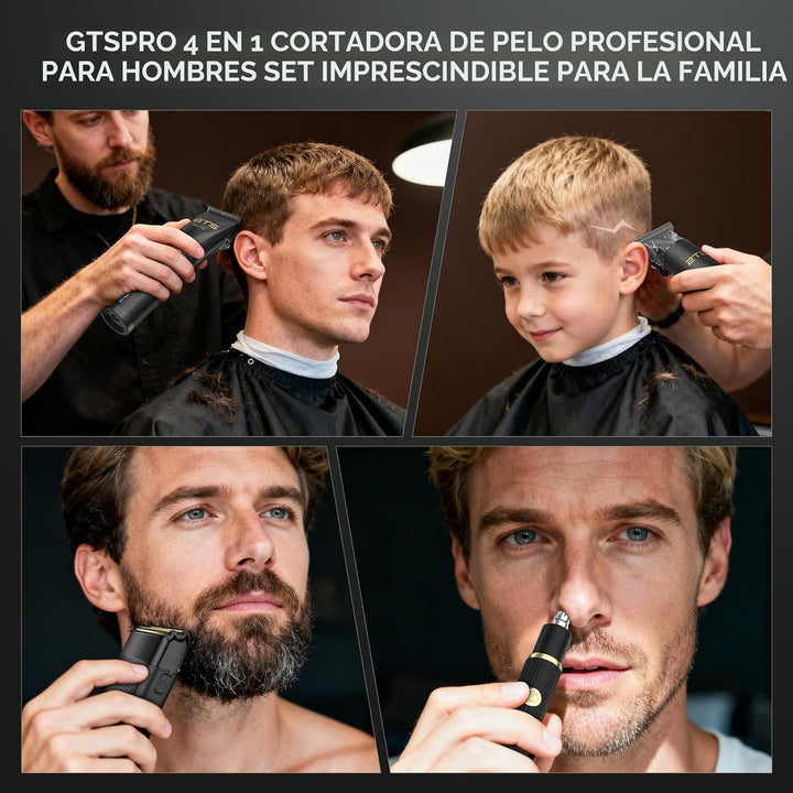 GTSPRO - Cortadora de pelo profesional para hombres, cortadora inal...