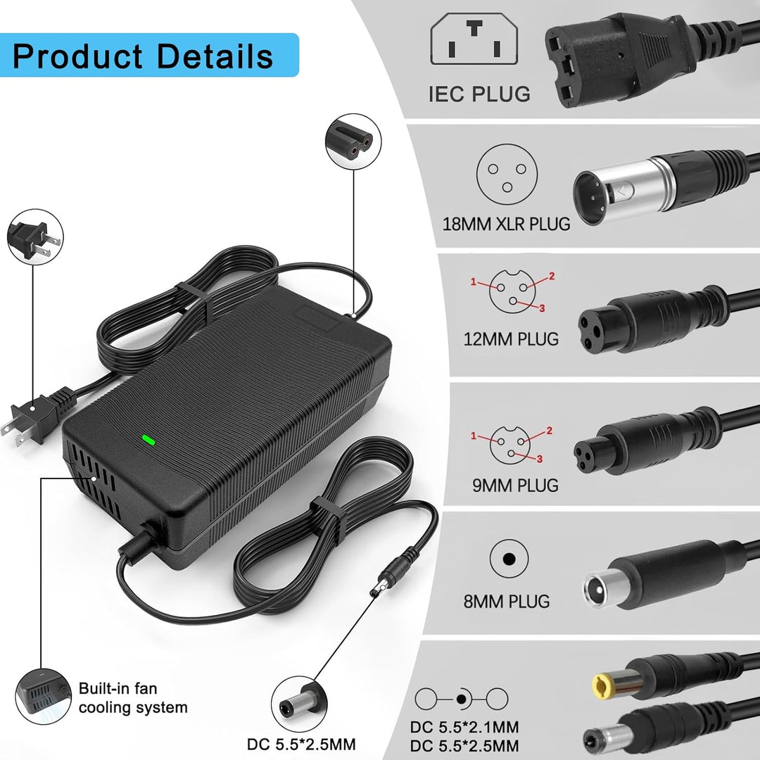Cargador rápido de 546V 2A con enchufes 7 en 1 universal