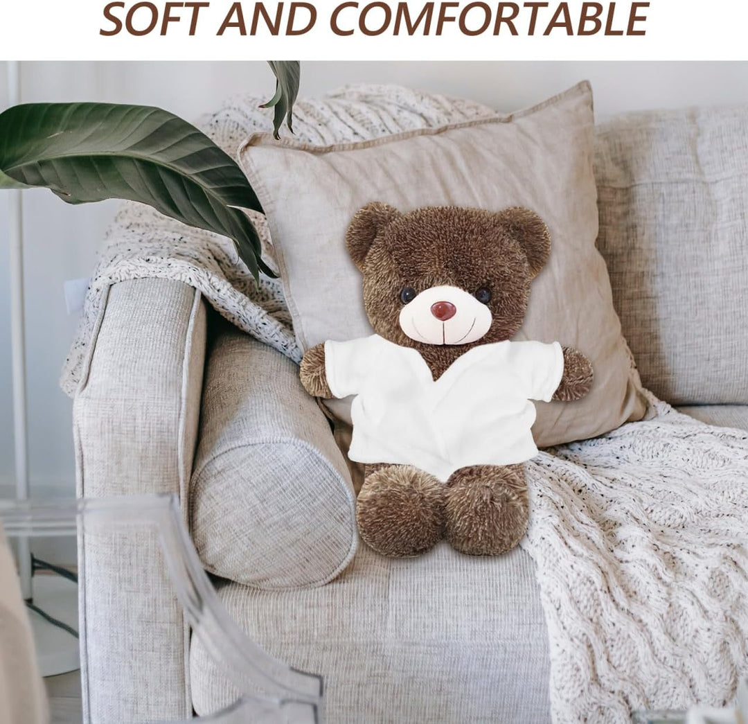 Wakauto Juego de ropa de peluche de mini oso para muñecas