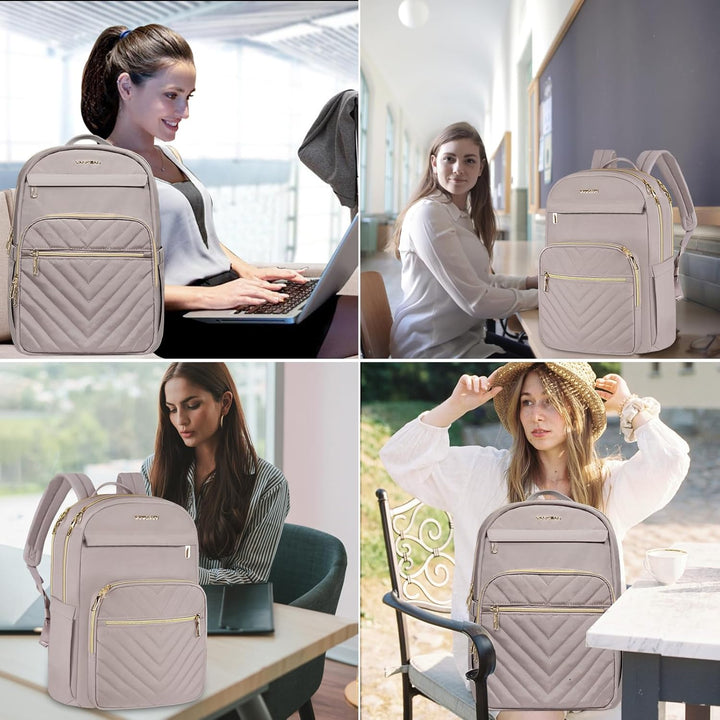 VANKEAN Mochila para laptop de 17.3 pulgadas para mujer, bolsa de t...