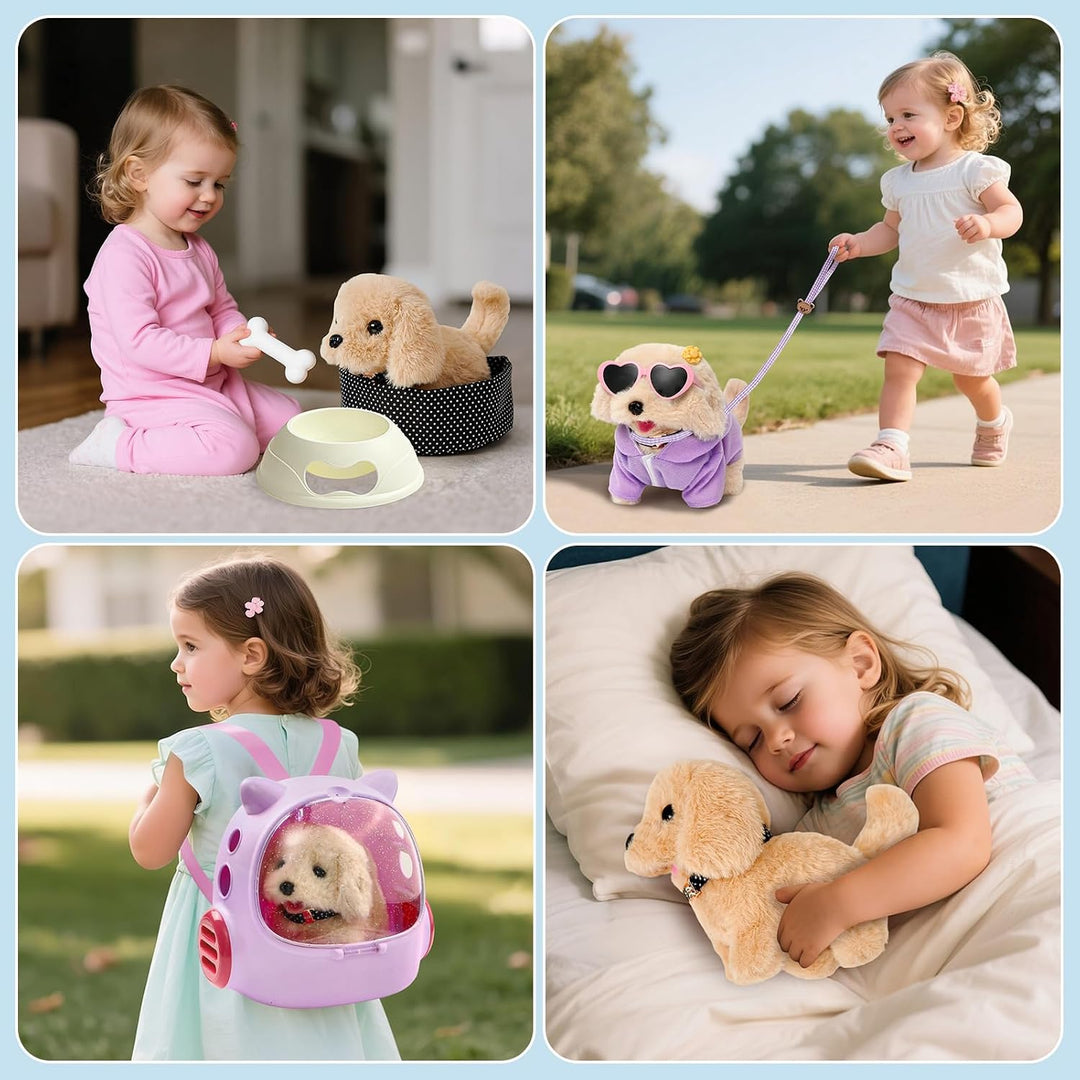 Cleboen 17 piezas Juguetes de Perro Robot para Niñas Niños de 3-6,...
