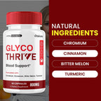 Glyco Thrive Capsules, píldoras de suplemento de apoyo sanguíneo GlycoThrive