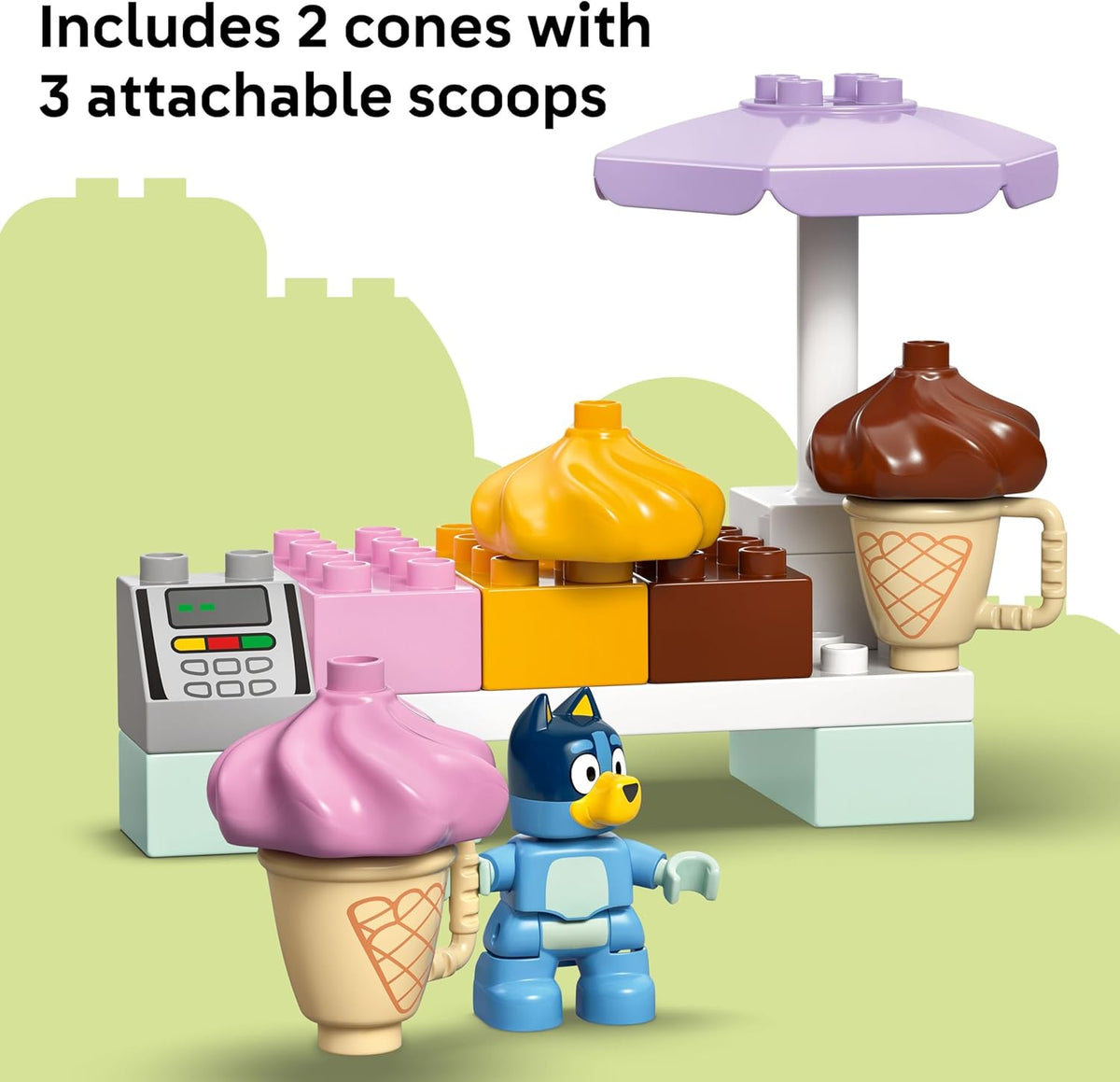LEGO DUPLO Bluey Ice Cream Trip Bluey - Juguete para niños