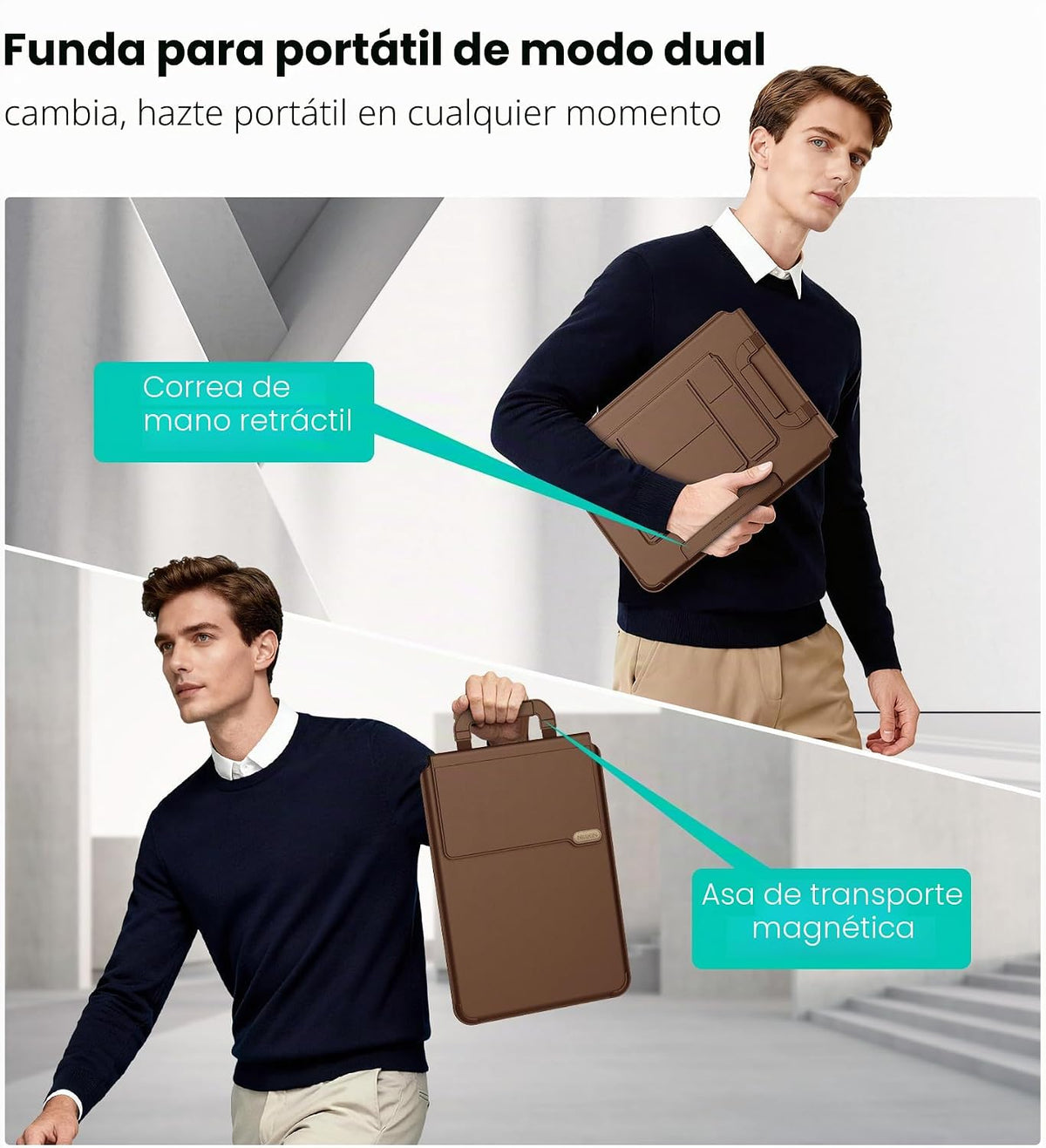 Nillkin Funda para laptop de 14 pulgadas con asa (4 en 1), 2 modos...