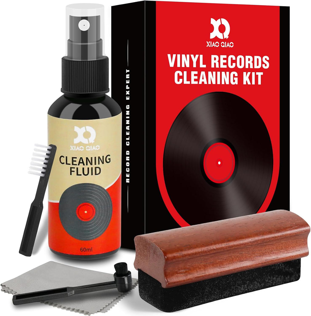 Kit de limpieza de discos de vinilo, kit de cepillo limpiador