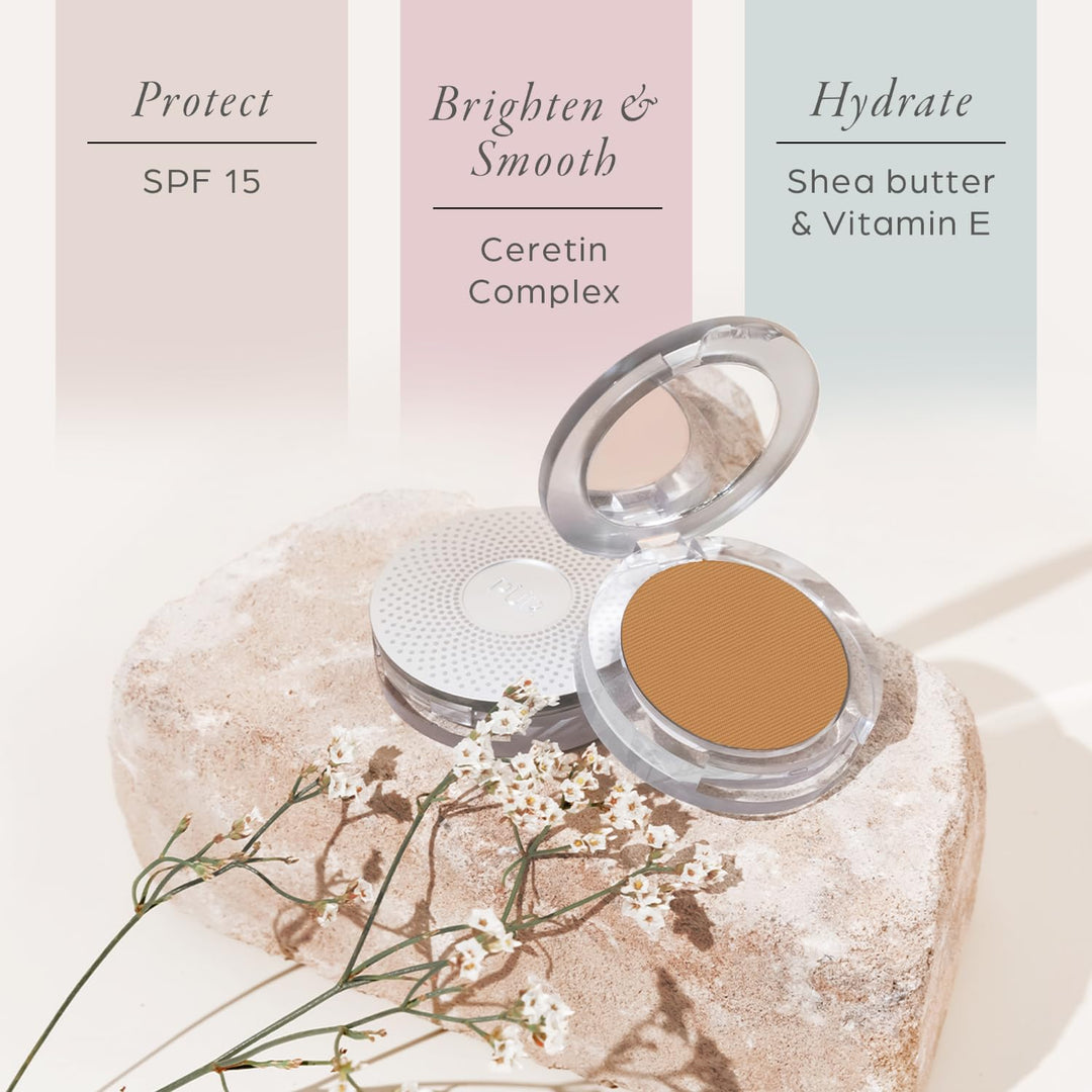PÜR MINERALS Base de Maquillaje Mineral Prensada 4 en 1 en Polvo co...