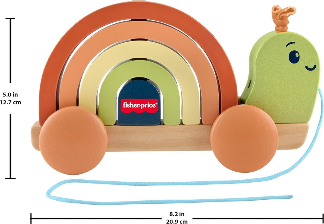 Fisher-Price Juguete de madera para niños pequeños caracol
