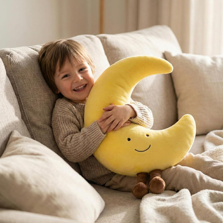 WEIGEDU Crescent Moon - Peluche de animal de peluche, bonita almoha...