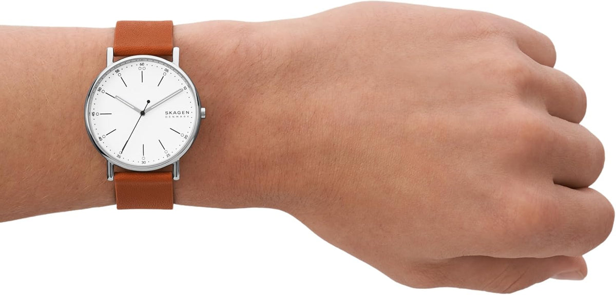 Skagen Signatur - Reloj minimalista de acero inoxidable para hombre