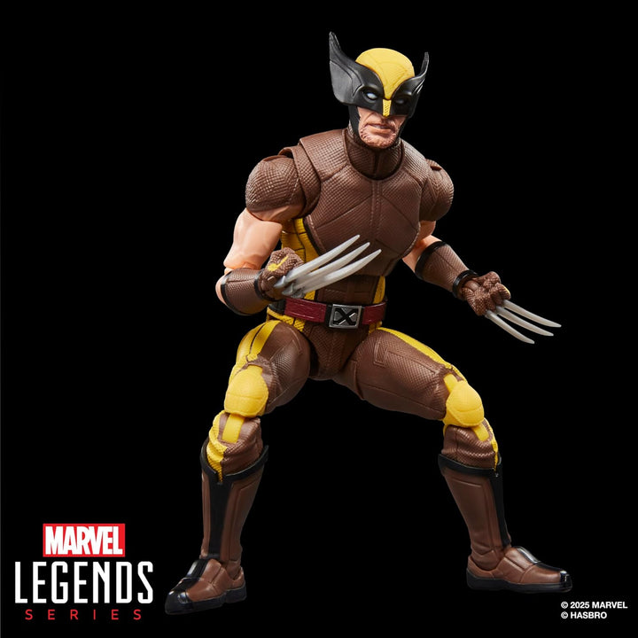 Marvel Legends Serie Wolverine (traje marrón), figura de acción de...