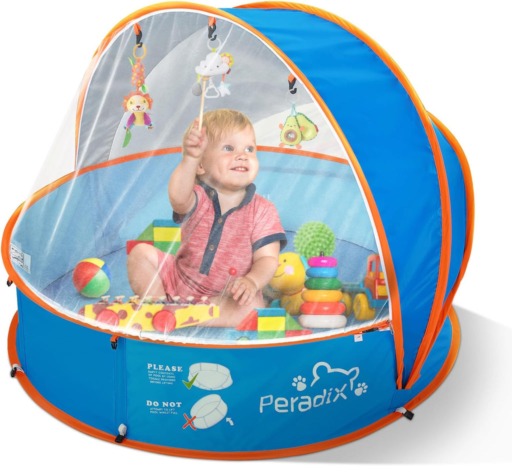 Peradix - Piscina infantil para niños y mascotas, tienda de campaña para la playa