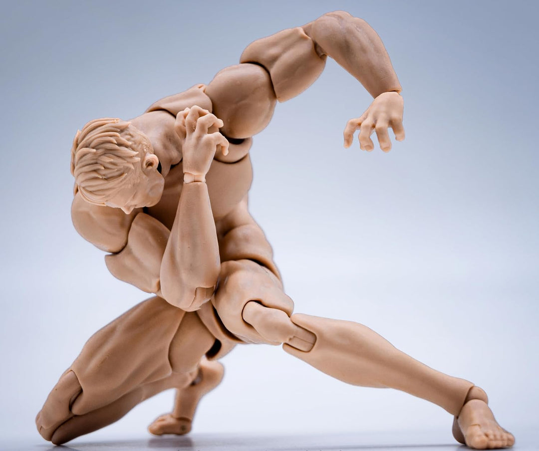 Fremego Figura de acción masculina a escala 1\/12, figura de 6 pulg...