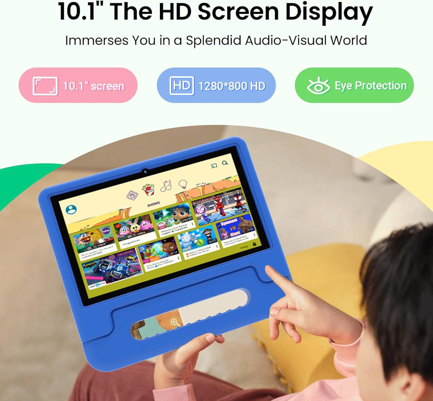 Tablet para niños 2025, tableta Android 15 de 10.1 pulgadas para ni...