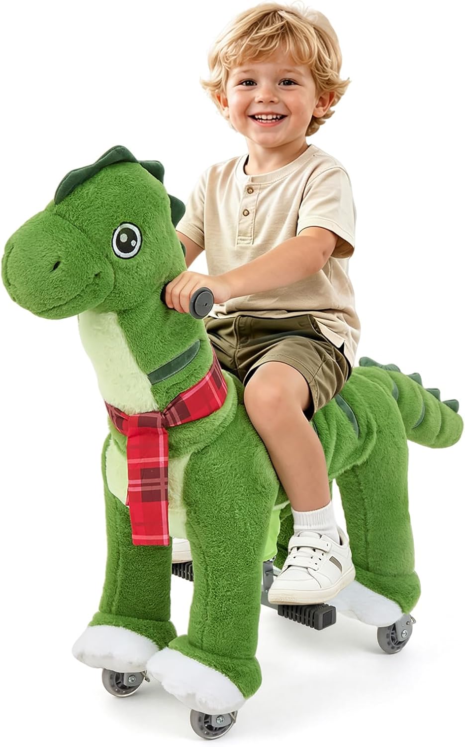 FUNLIO Caballo de dinosaurio con pedal para niños - Pequeño