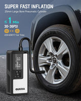 QUIKRA Inflador de neumáticos P009 Compresor de aire portátil, bomb...
