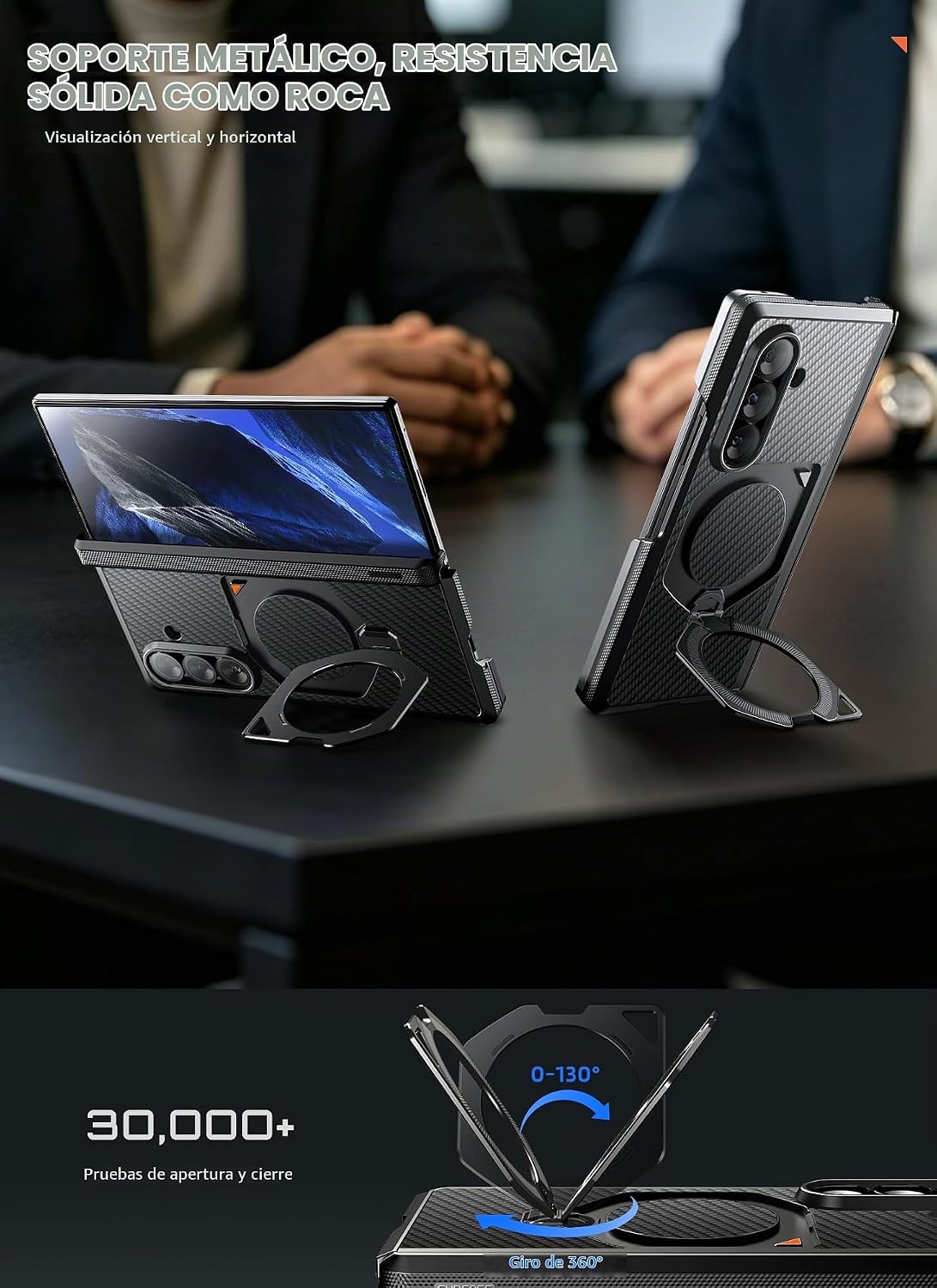 SUPCASE Funda para Galaxy Z Fold 8 Ultra/Z Fold 7, soporte magnético de 360