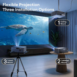 Boldever Proyector inteligente de Google TV 3000 ANSI - Proyector 4...