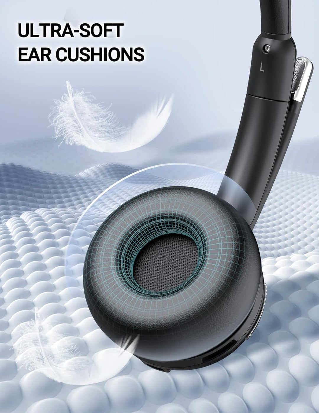 COSMUSIS Auriculares inalámbricos con micrófono para el trabajo, au...