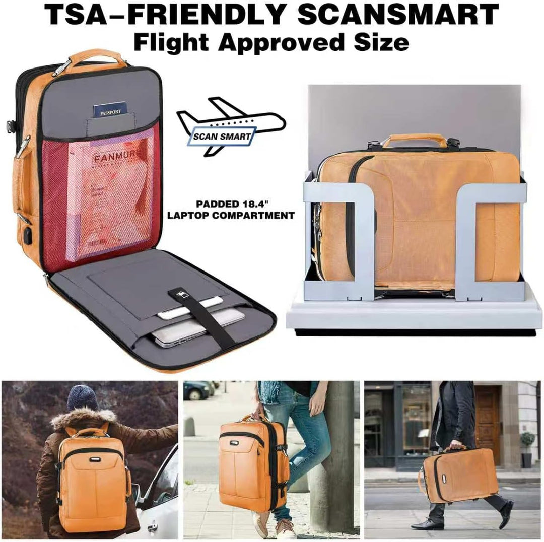 VECKUSON 50L Carry-On Backpack, TSA Approved for Flights, Extra Lar...