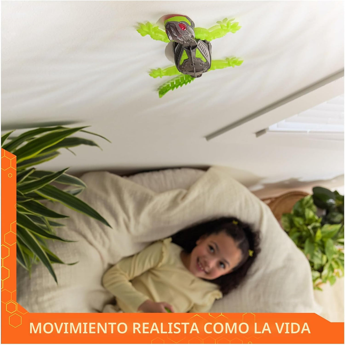 HEX BOTS Wall Crawler Gecko Recargable Control Remoto Juguete