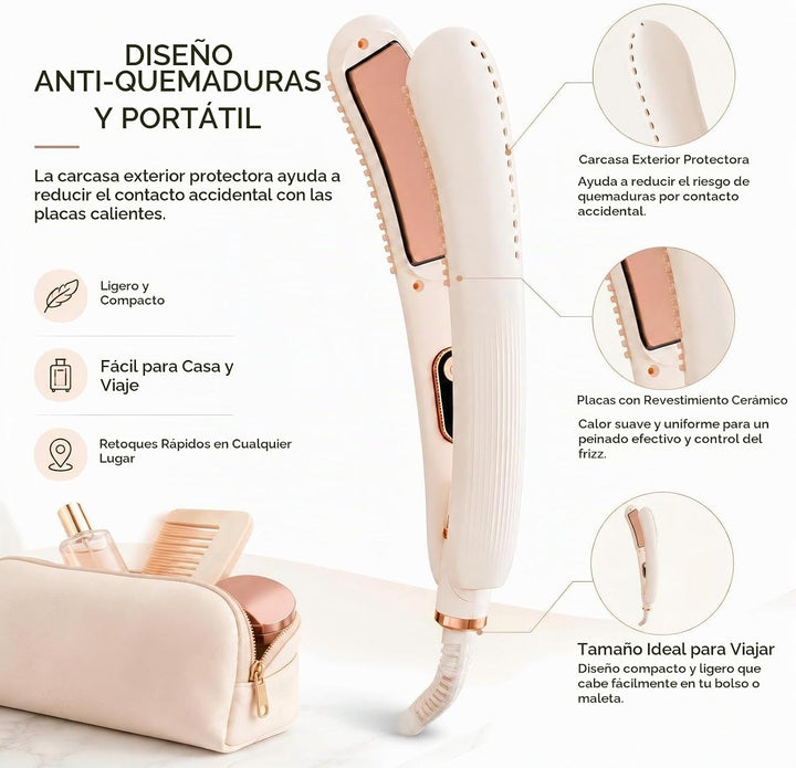 Plancha de pelo de hierro plano,Hierro de pelo voluminizador de raí...