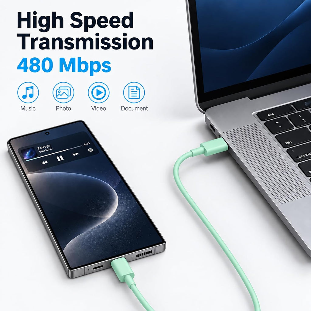 Cargador tipo C súper rápido para Samsung, cargador USB C de doble puerto