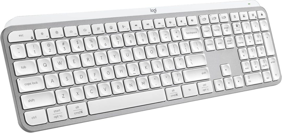 Logitech MX Keys S - Teclado inalámbrico, perfil bajo, escritura si...
