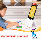 Osmo - Kit de iniciación de Little Genius para tableta Fire - 4 juegos educativos de aprendizaje - Edad preescolar 3-5 años - Fonética, resolución de problemas y creatividad - Juguetes STEM para niños