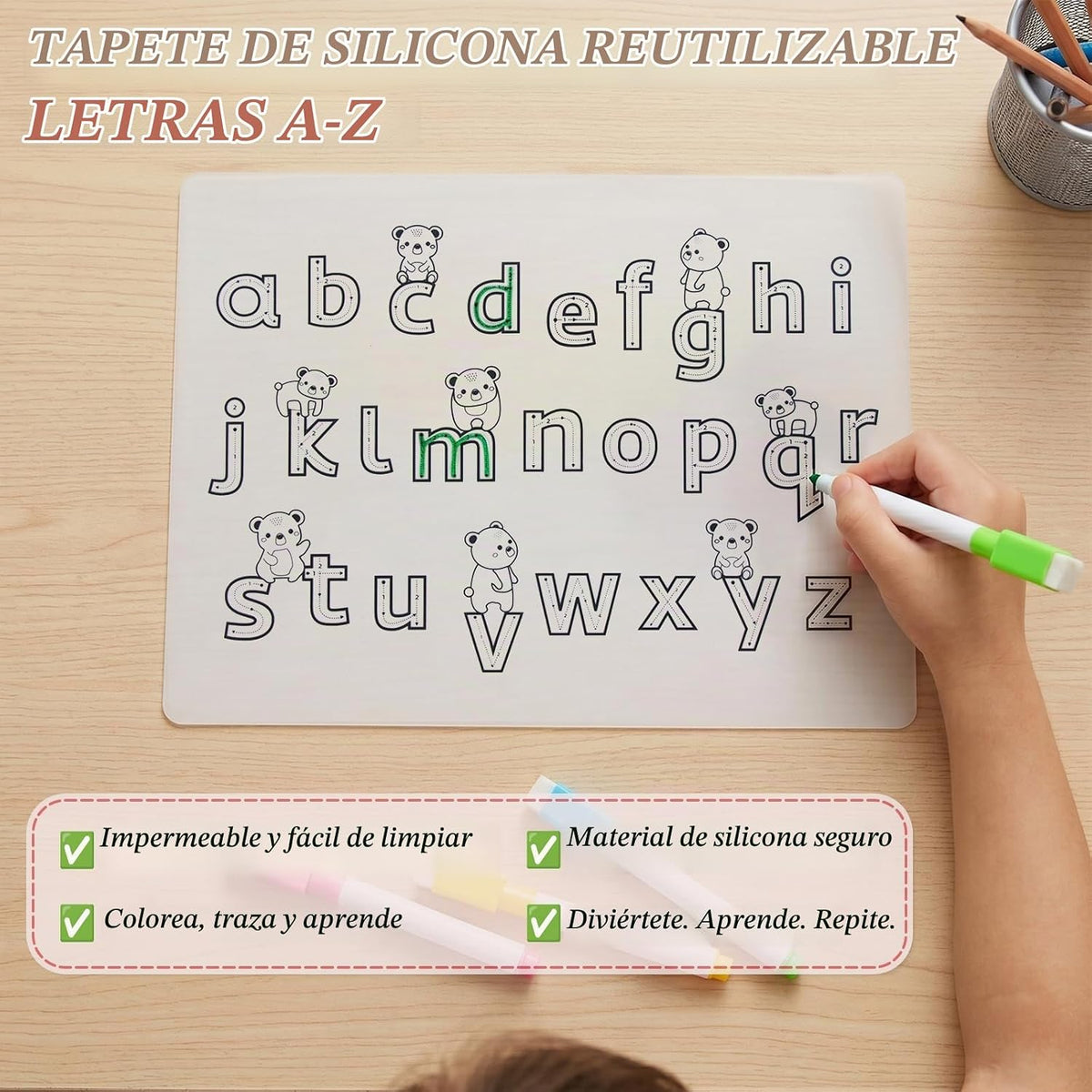 WOODENFUN Juego de juguetes Montessori de madera para niños, juego