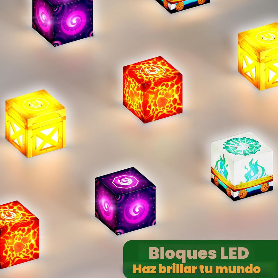 200 PIEZAS Bloques Magnéticos con Bloques que se Iluminan - Bloques...