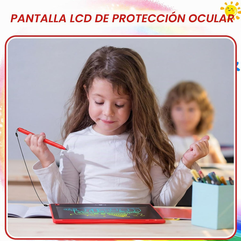 Zhehao Tableta de escritura LCD de 32 piezas para niños 8.5 "borrable