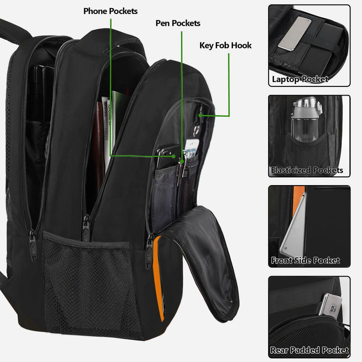 MATEIN Mochila de viaje para laptop, mochila delgada y resistente p...