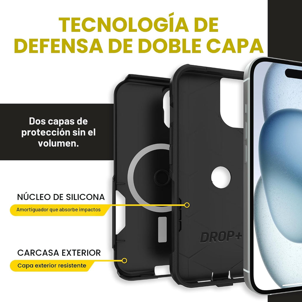 OtterBox Funda MagSafe para iPhone 17e, 16e, 15, 14, 13 Commuter MagSafe
