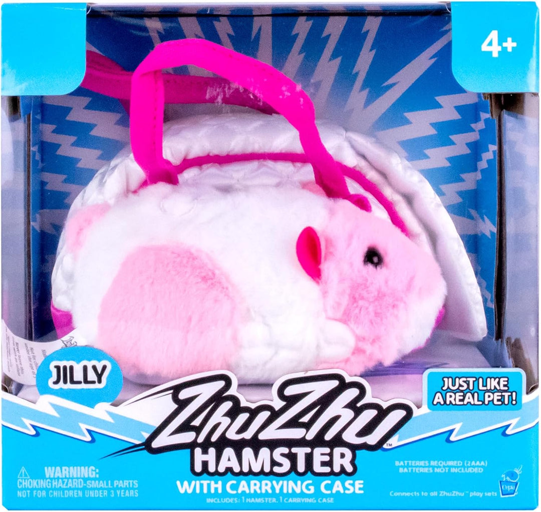 ZhuZhu City Hámster y Transportador Acolchado Jilly el