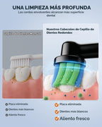 Cepillo de dientes eléctrico giratorio para adultos, 8 cabezales de