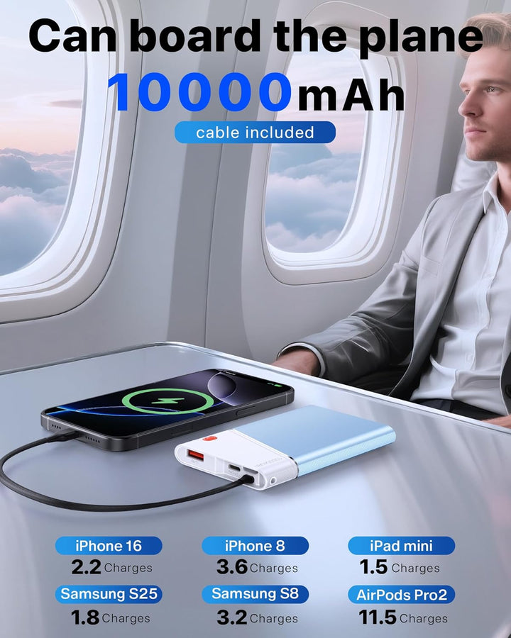 Aaoyun Cargador Portátil Power Bank, Power Bank de 10000mAh 22.5W P...