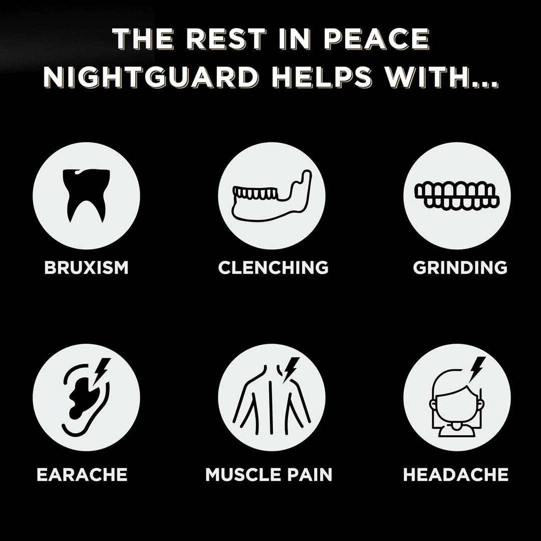 Guardia Nocturna Rest in Peace - Paquete de Dos Protectores Bucales...