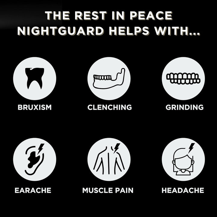 Guardia Nocturna Rest in Peace - Paquete de Dos Protectores Bucales...