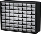 Akro-Mils 10164 64 Piezas de plástico de equipo de almacenamiento y Gabinete cajón, 20 x 16 x 6-1/2 pulgadas, color negro