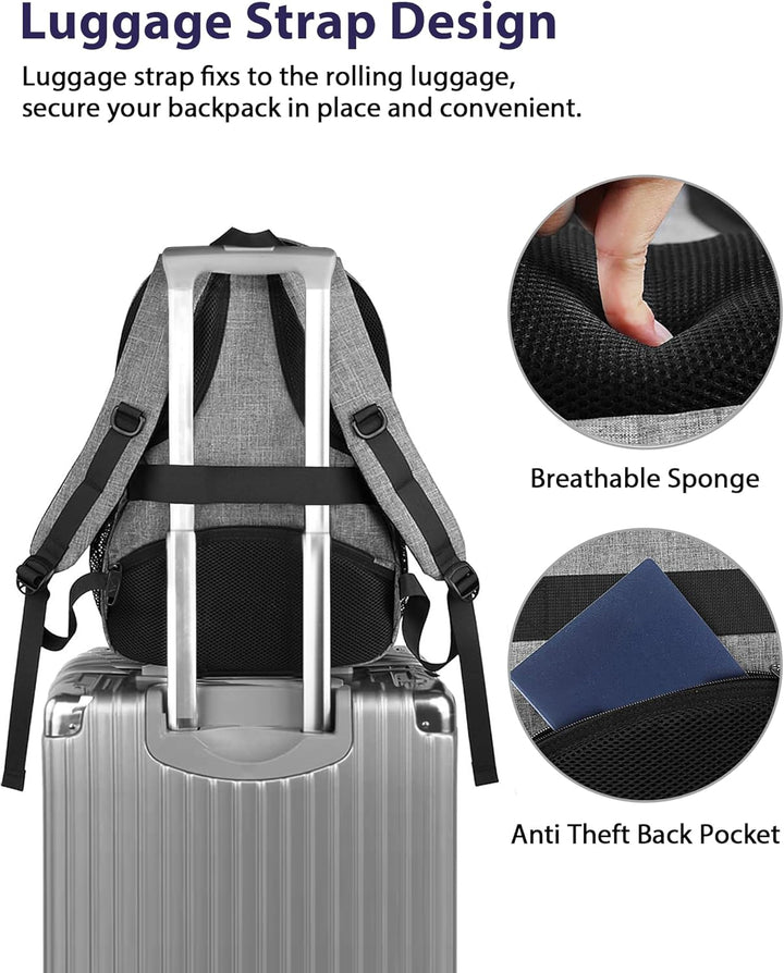 MATEIN Mochila para laptop de 15.6 pulgadas, bolsa de artículos per...