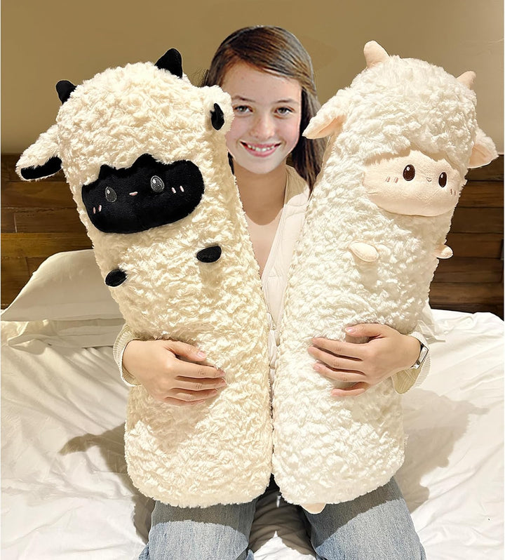 Goylmc Peluche de oveja, almohada de felpa de oveja, cumpleaños y N...