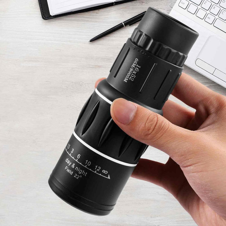 Telescopio monocular de 12 x 50 enfoque ajustable y diseño