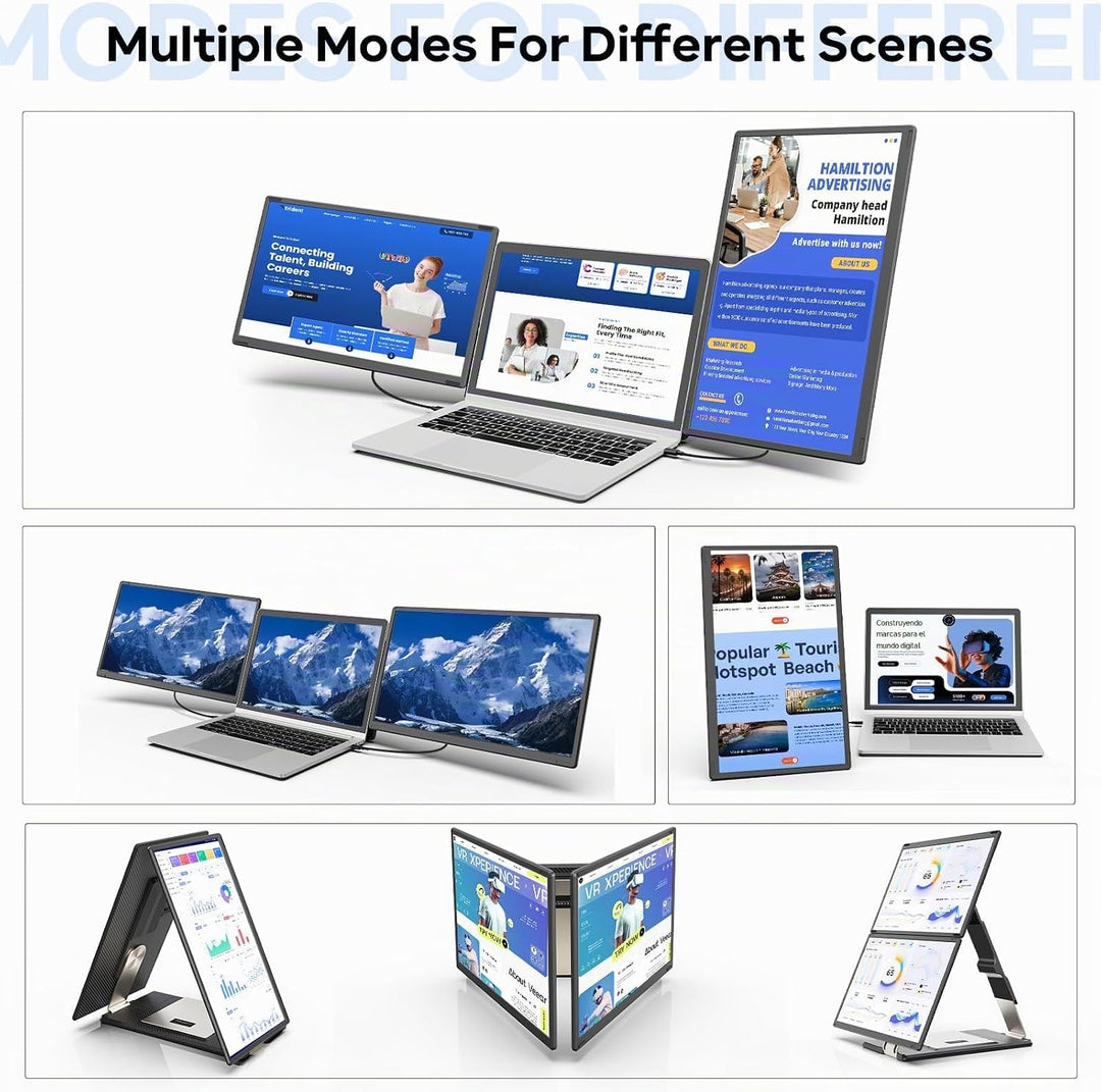 Extensor de pantalla para laptop, 15.6" 1080P FHD Monitor para...